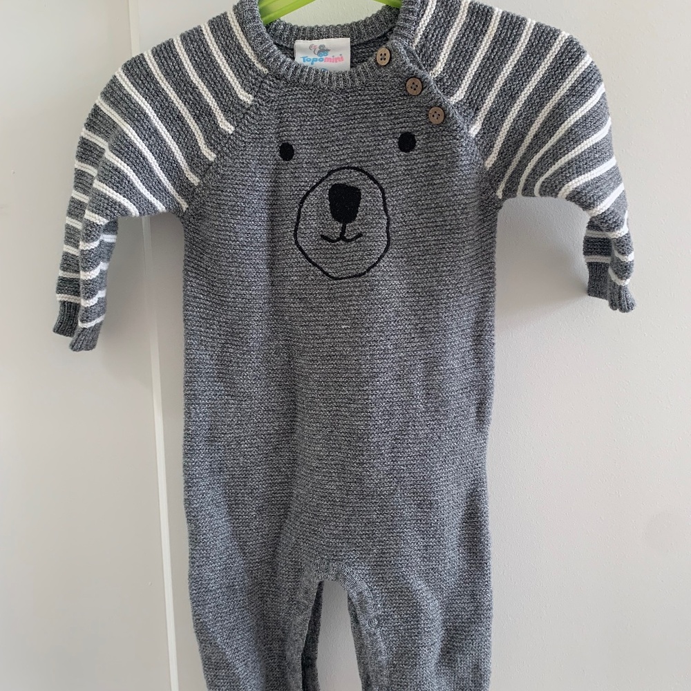 Thick cotton one piece sweater